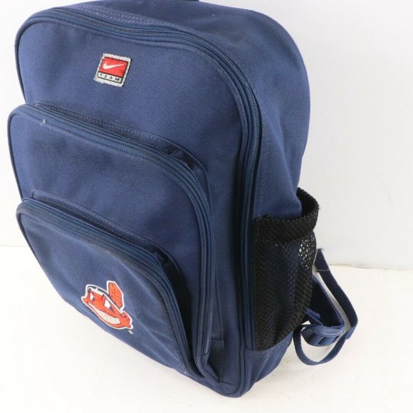 Vtg 90s Nike Cleveland Indians Chief Mini Book Bag